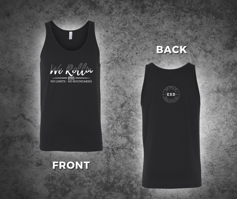 Black We Rollin, ESD No Limits No Boundaries, Unisex Jersey Tank Top